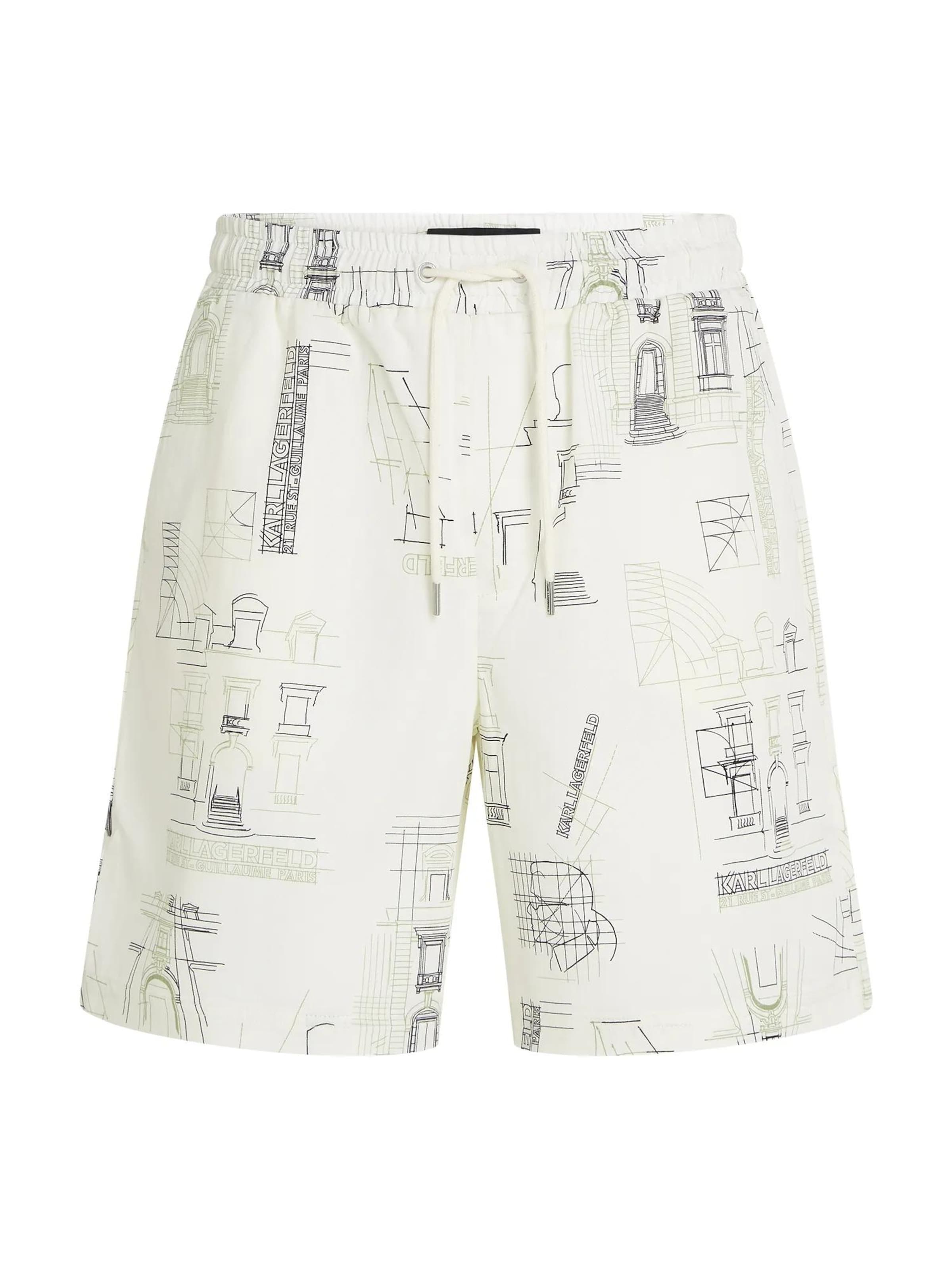 Karl Lagerfeld Regular Trousers in Beige: front