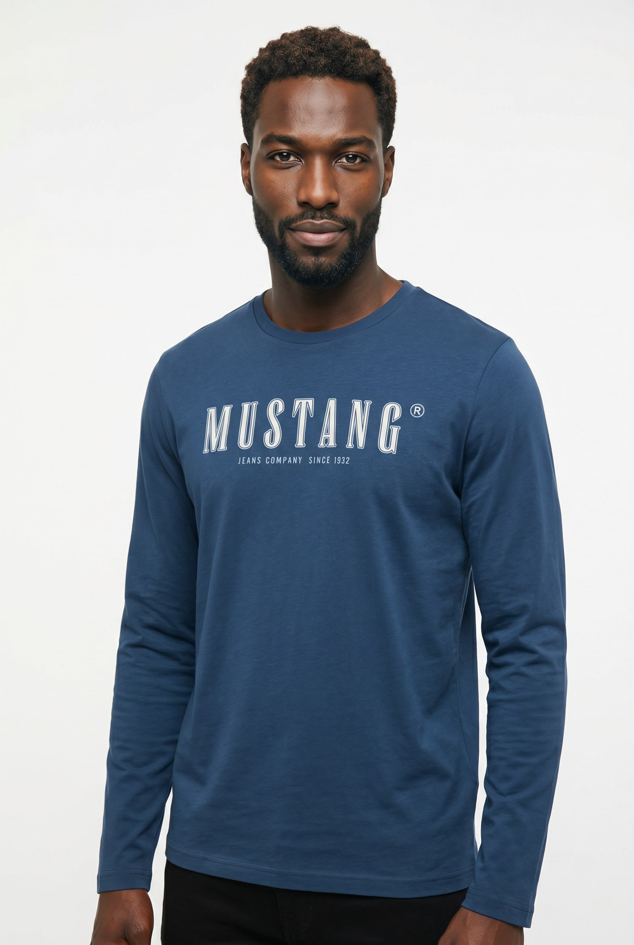 MUSTANG Shirt in Blue: front