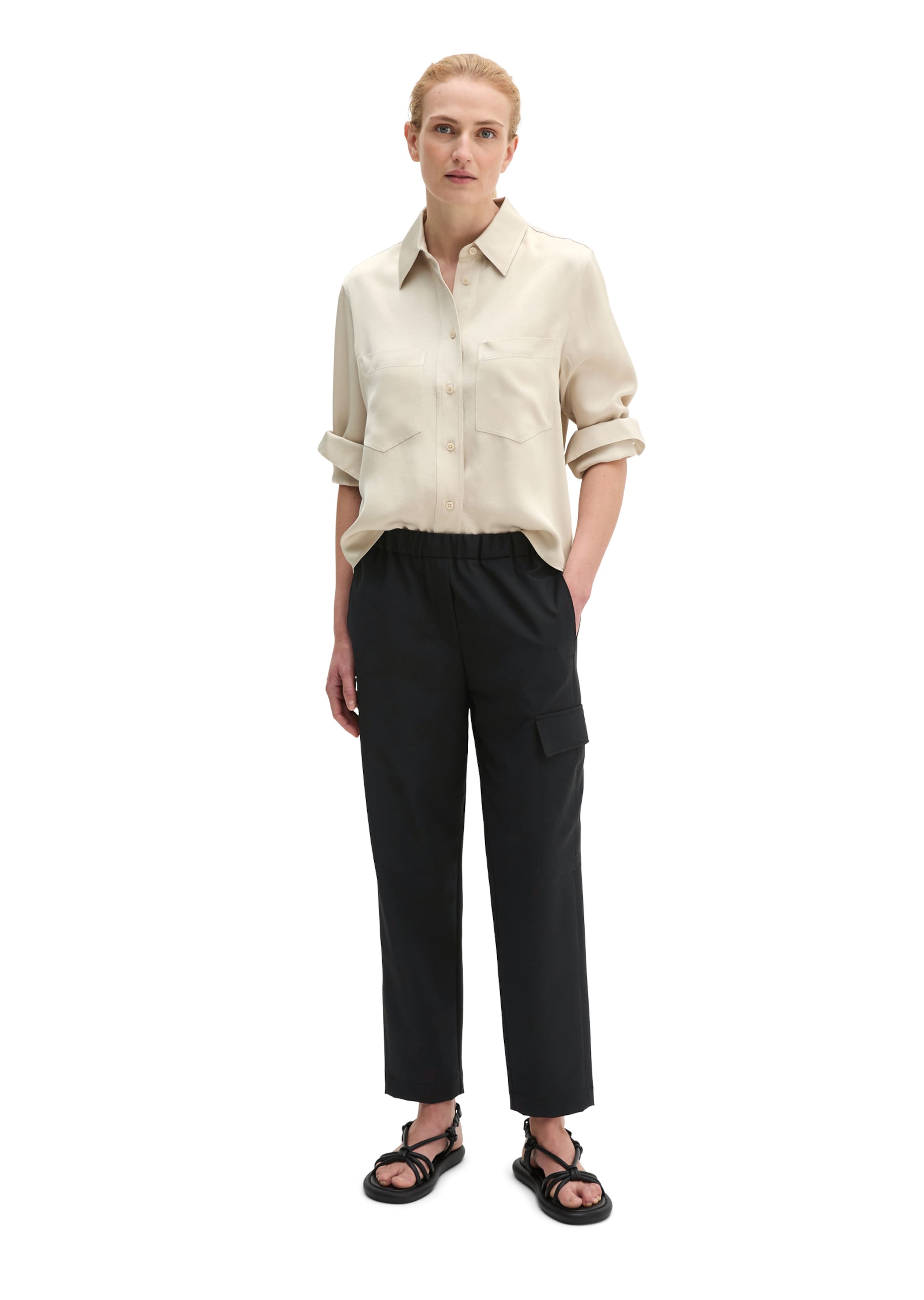 Marc O'Polo Regular Cargo trousers in Black