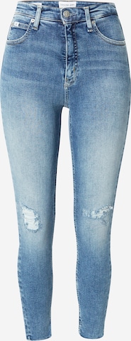 Calvin Klein Jeans - Skinny Vaquero en azul: frente