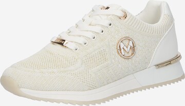 MEXX Låg sneaker 'Gitte Glitter' i vit: framsida