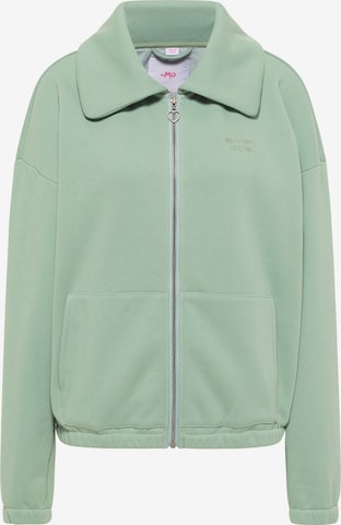 MYMO Zip-Up Hoodie in Green: front