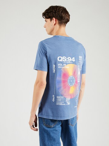 QS Shirt in Blau: Vorderseite