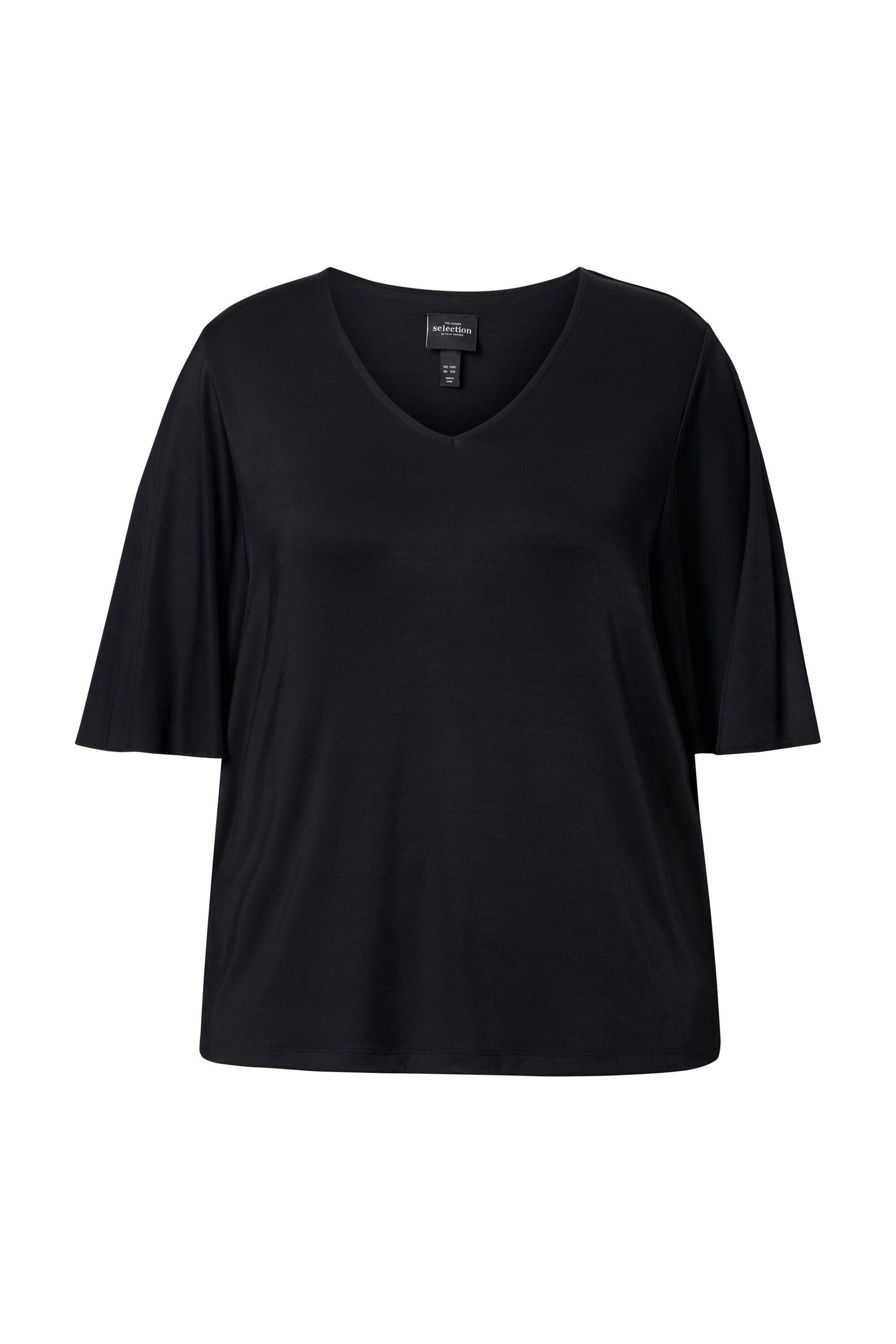 Ulla Popken Shirt in Black: front
