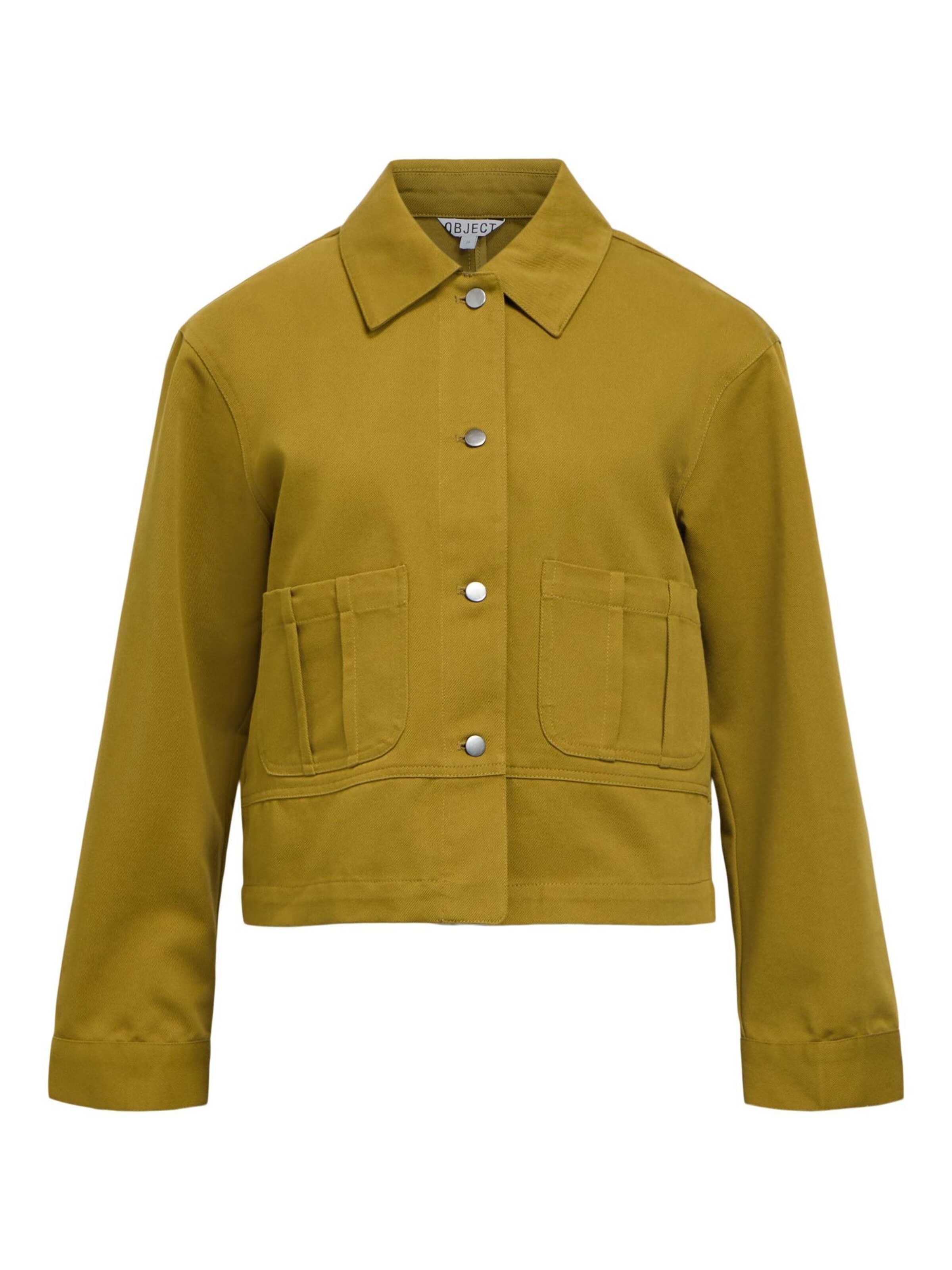 OBJECT Tussenjas in de kleur Olijfgroen, Productweergave