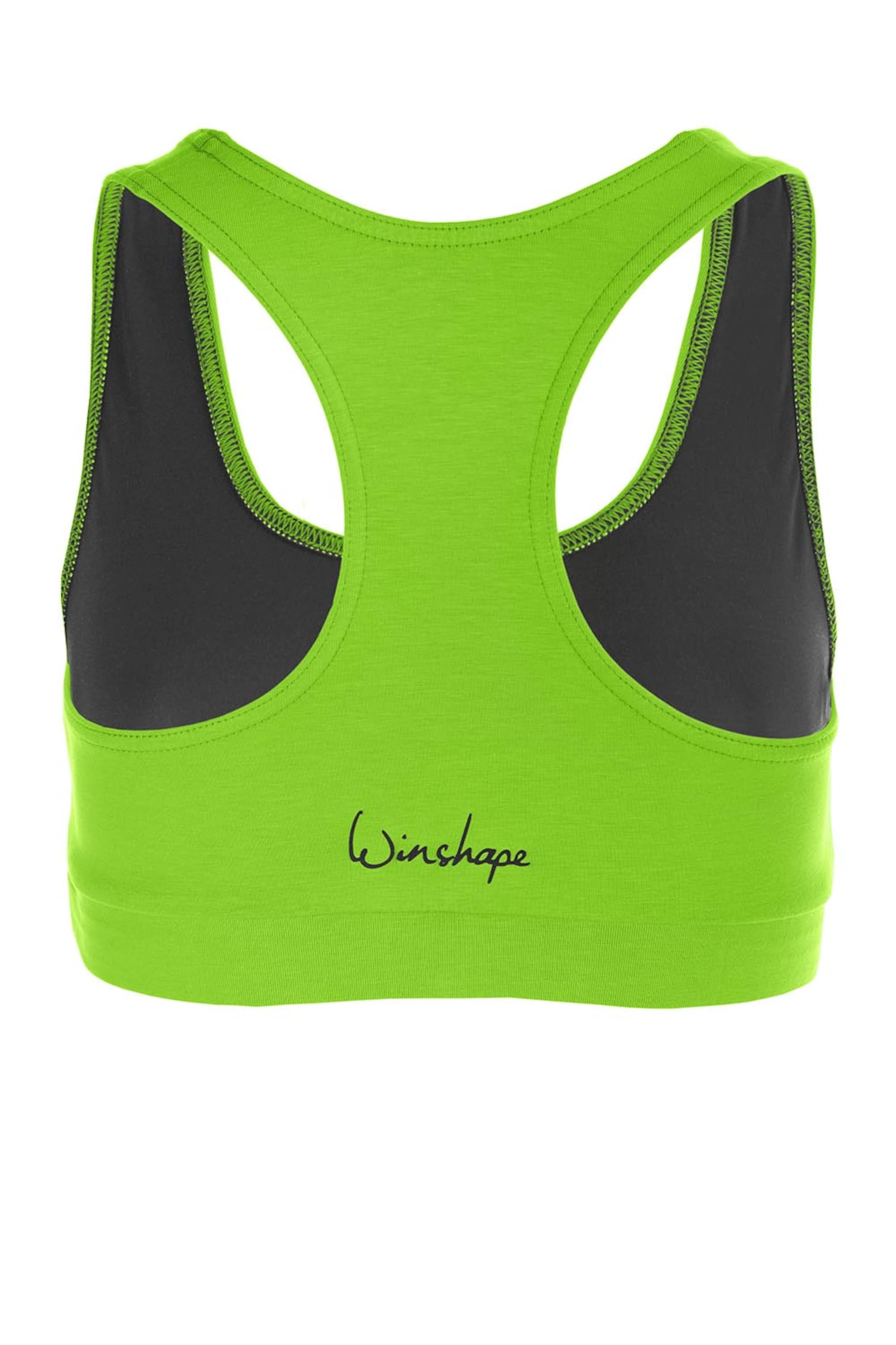 Winshape Bygelfri Sportbehå 'WVR1' i grön