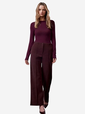 Dilvin Wide leg Broek 'Hose' in Rood