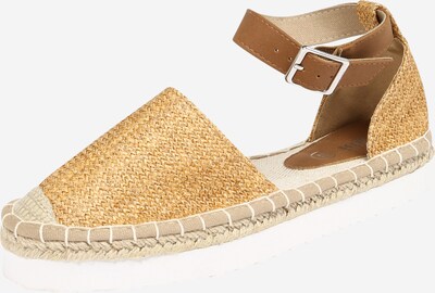 rubi Sandale 'NAHLA' in hellbraun / gold, Produktansicht