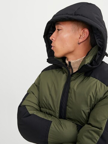 JACK & JONES Winter Jacket 'Otis' in Green