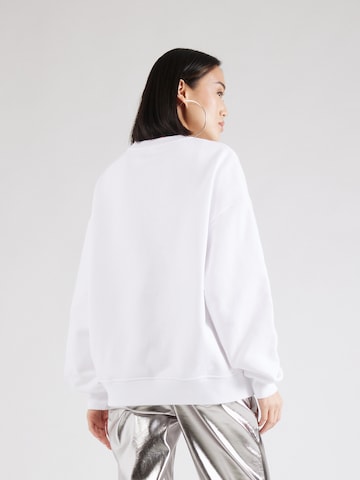 Moschino Jeans Μπλούζα φούτερ σε λευκό