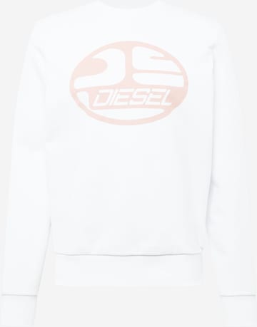 DIESEL Sweatshirt 'GINN' in White: front