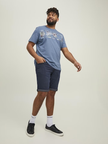 Jack & Jones Plus Regular Shorts 'RICK' in Blau