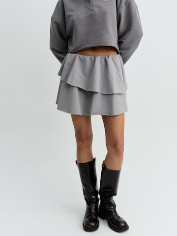 FEMSSY Rock 'AURA SKIRT GREY'‌‌‌‌‌‌‌ in Grau: Vorderseite