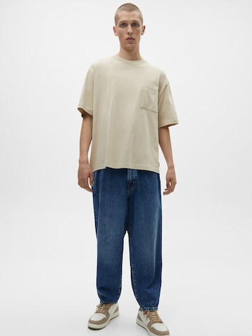 Pull&Bear Loose fit Pleat-front jeans in Blue