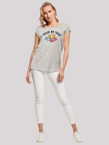 F4NT4STIC Shirt 'Trick Or Treat Halloween' in Grey