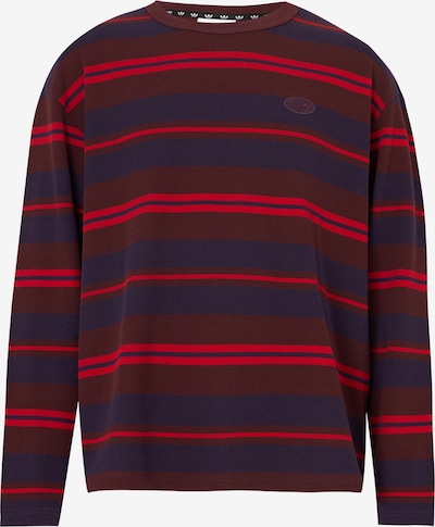 Marškinėliai iš ADIDAS ORIGINALS, spalva – tamsiai mėlyna / raudona / vyno raudona spalva, Prekių apžvalga