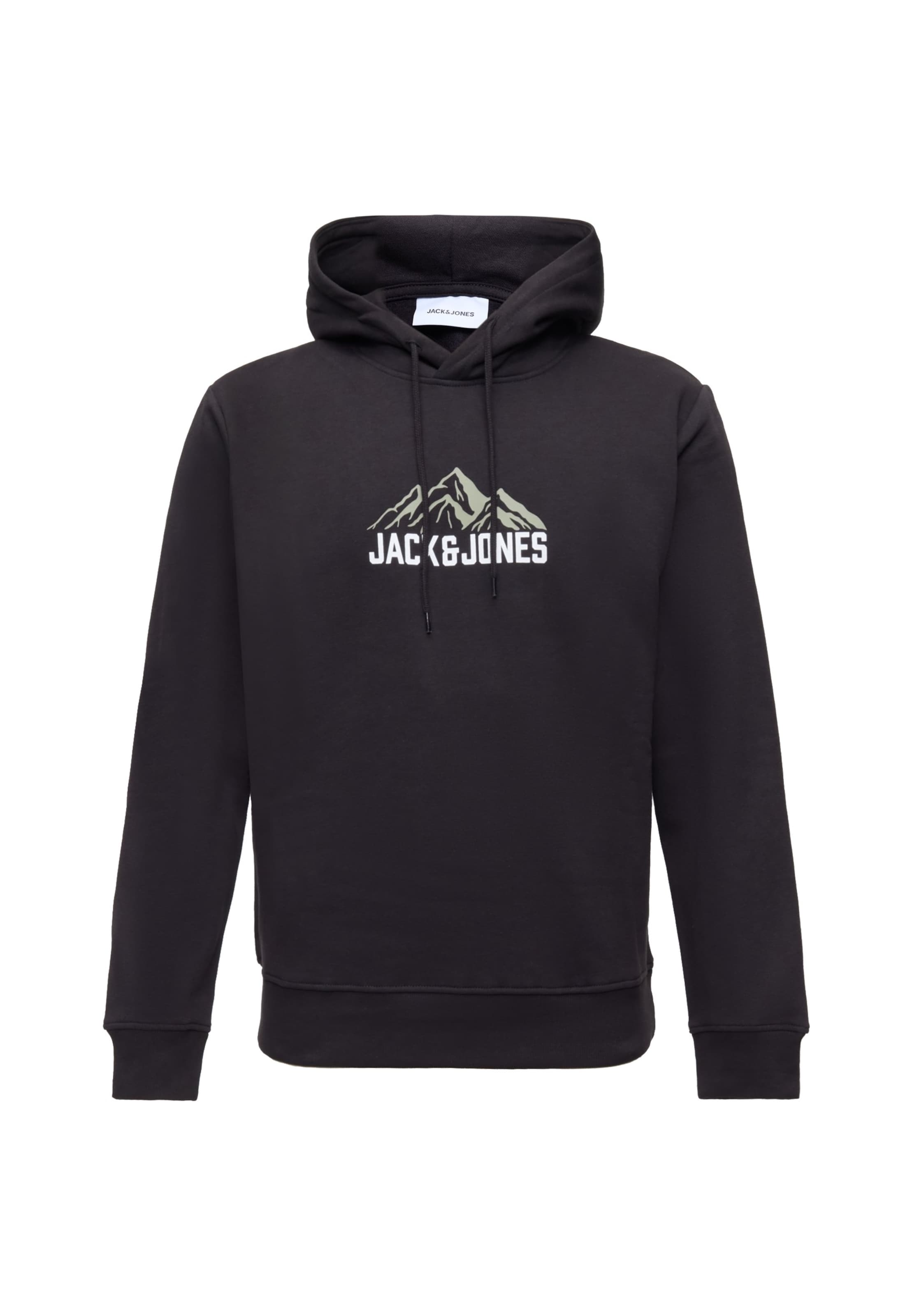 JACK & JONES - Sudadera 'JJROCHE' en negro: frente