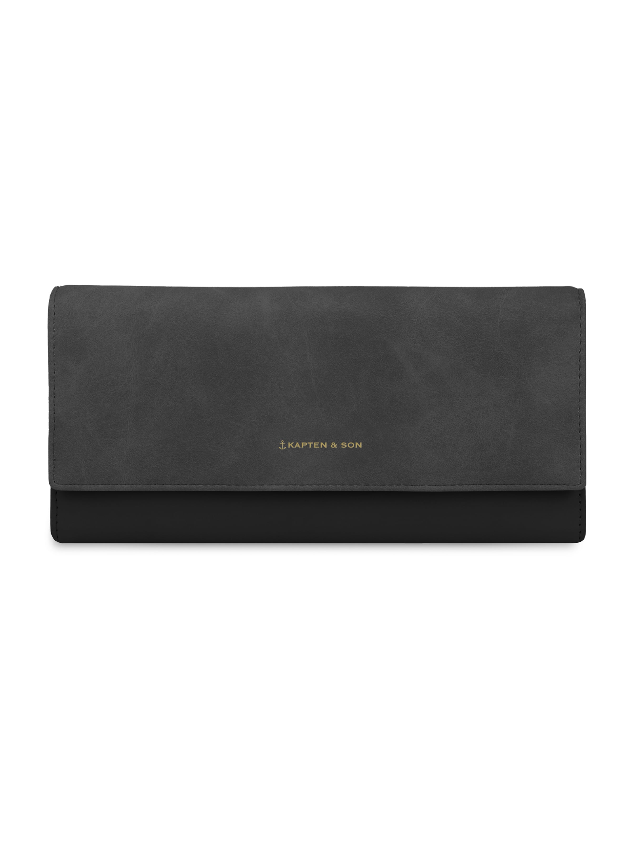 juoda Kapten & Son Piniginė 'Triomphe All Black': priekis