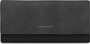 Portamonete 'Triomphe All Black' di Kapten & Son in nero: frontale