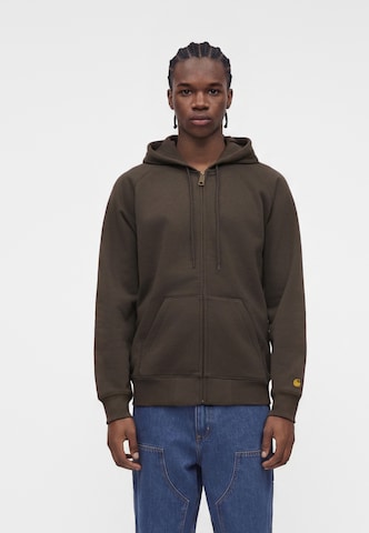 Giacca di felpa 'Chase' di Carhartt WIP in grigio: frontale