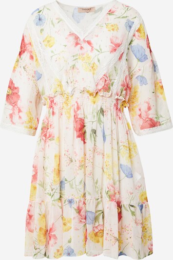 Rochie de vară Twinset pe culoarea pielii / albastru fumuriu / galben / mai multe culori / alb, Vizualizare produs