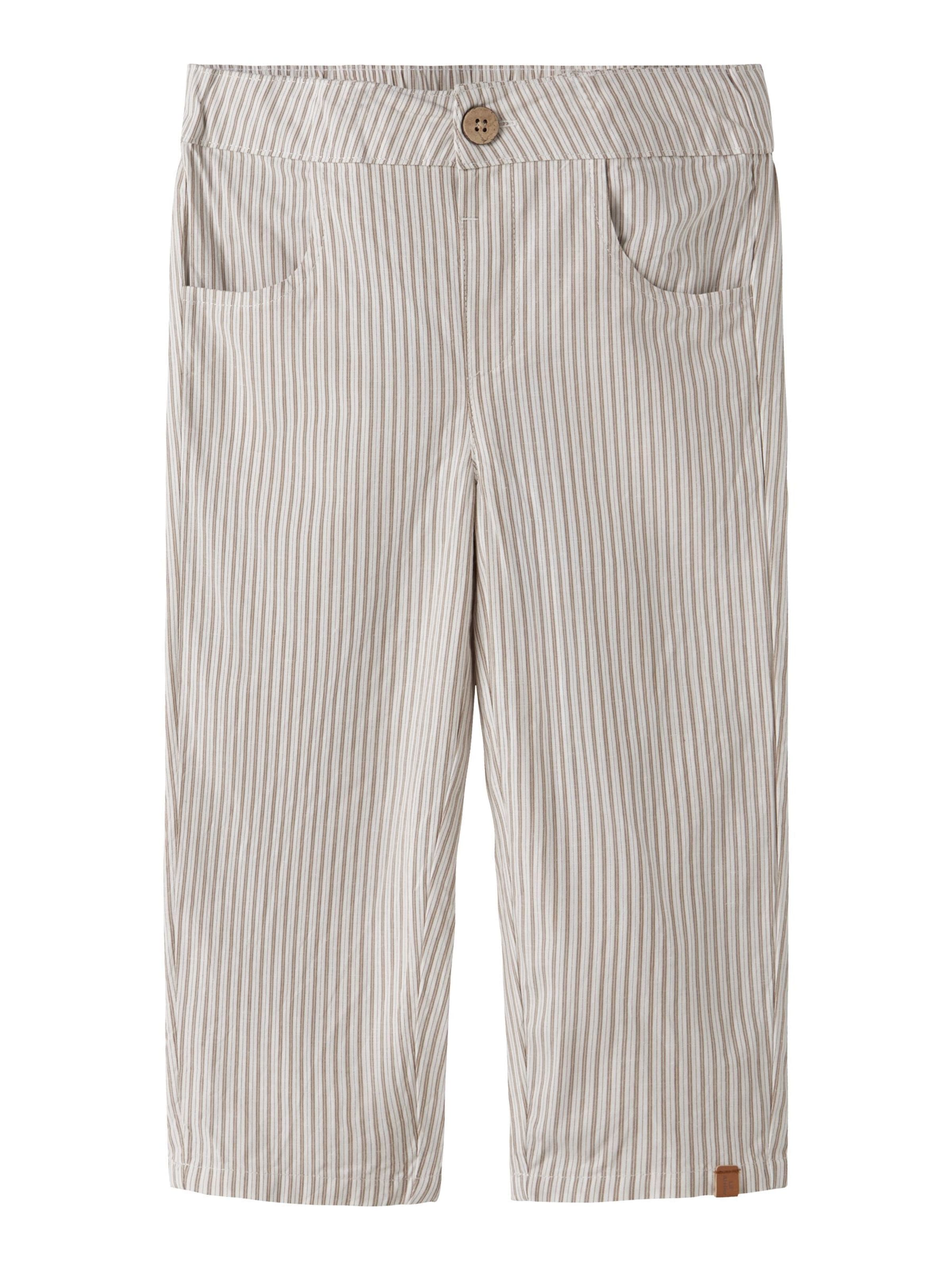 Lil'Atelier Loosefit Bukser i hvid: forside
