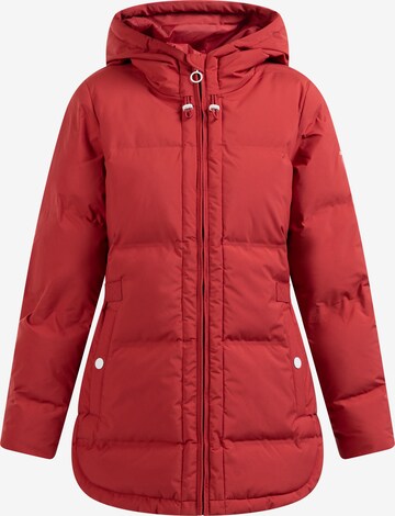 DreiMaster Maritim Winter Jacket in Red: front