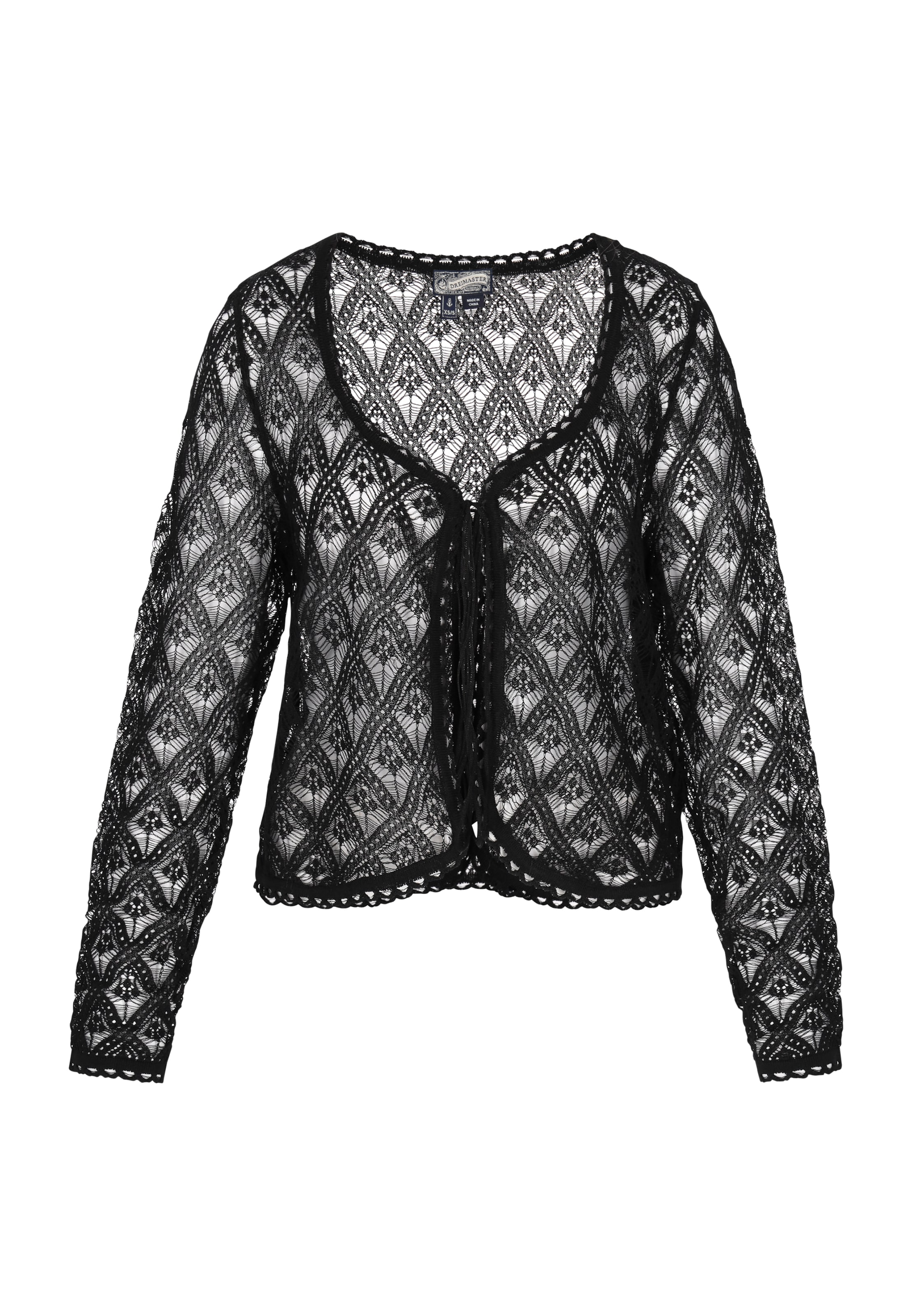 juoda DreiMaster Vintage Kardiganas 'Vintage': priekis