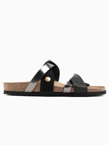 melns Bayton Ādas čības 'BIARRITZ'