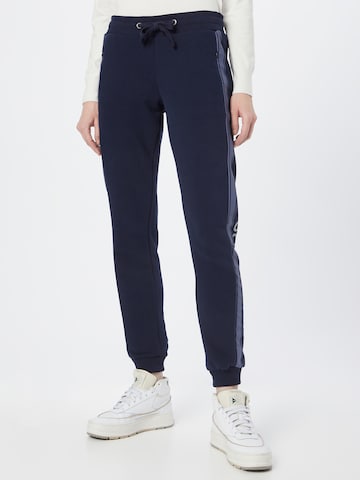 Soccx Tapered Pants in Blue: front