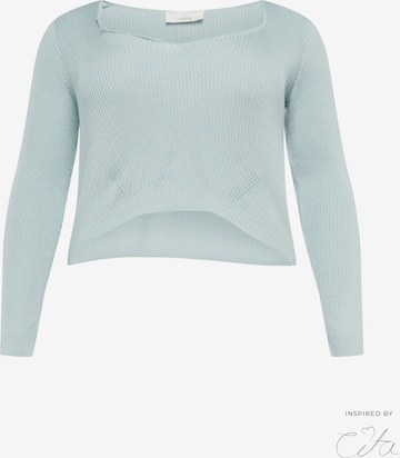 Guido Maria Kretschmer Curvy Pullover 'Daphne' inspired by Cita in Blau: predná strana