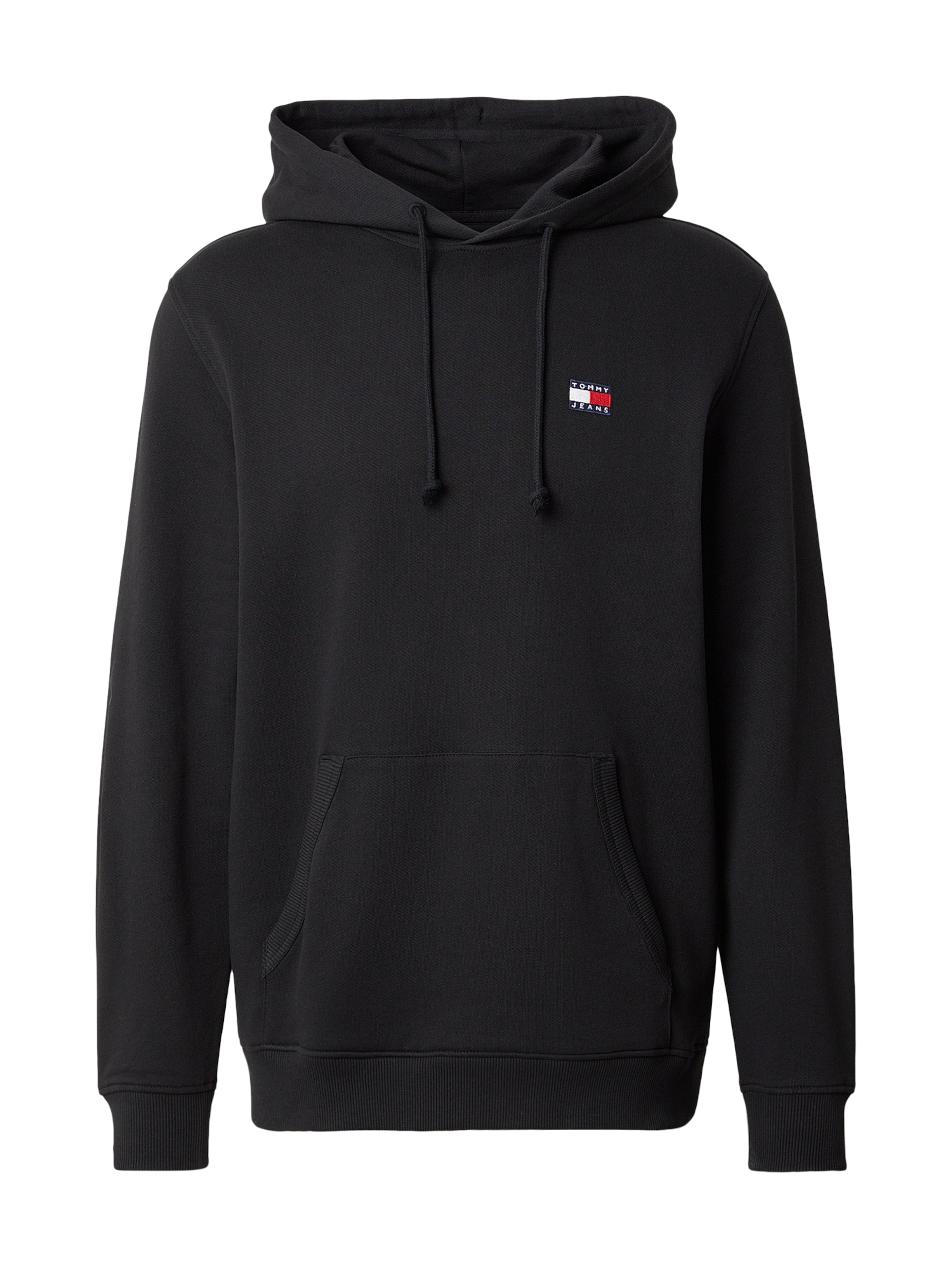 Tommy Jeans Суичър в черно: отпред