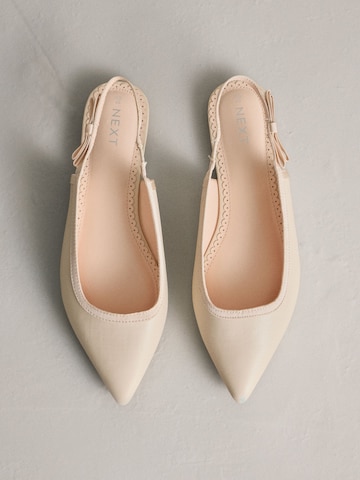 Next Odprte balerinke | bež barva