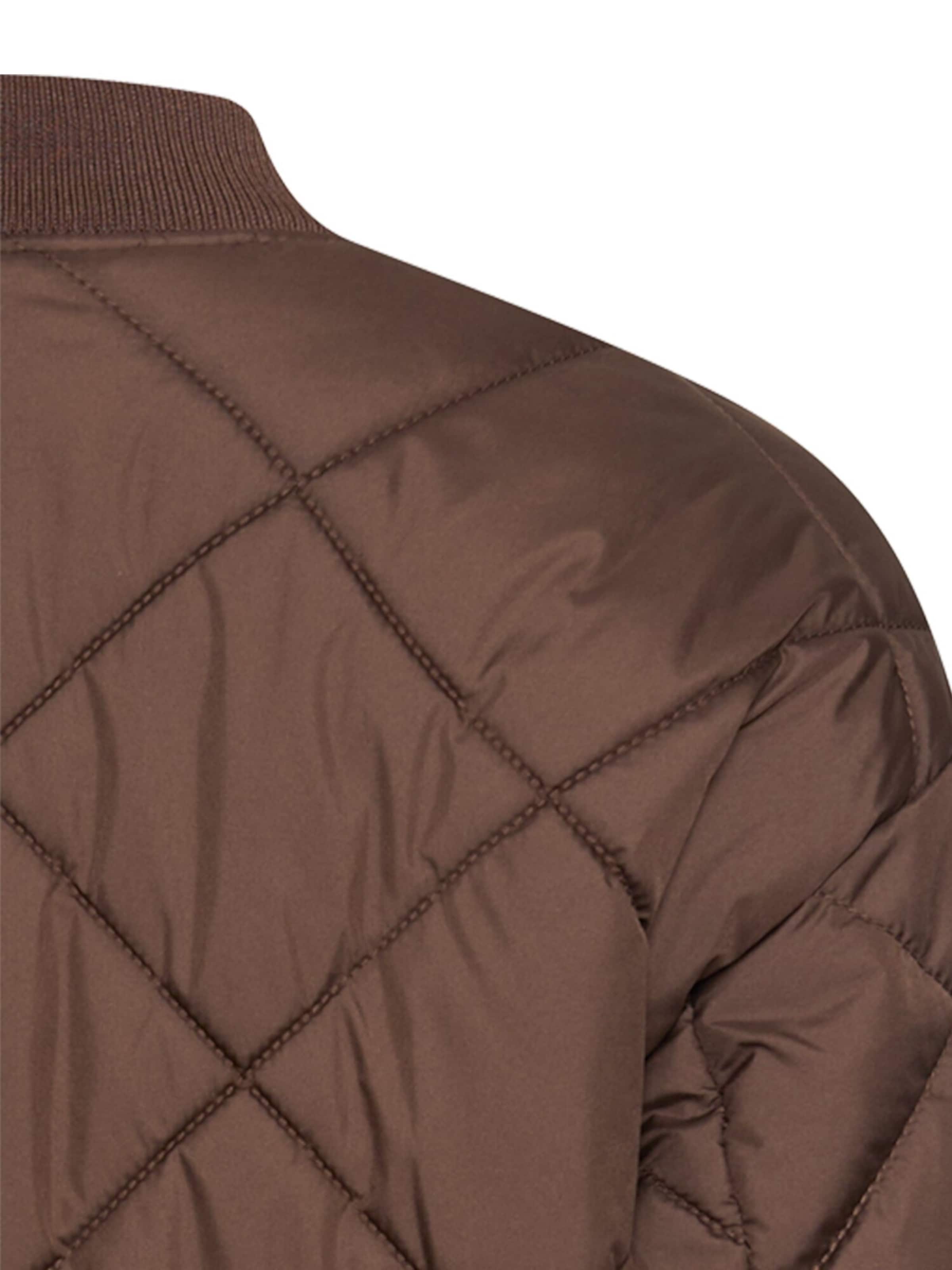CAMEL ACTIVE Oversize Bomberjacke mit Diamantsteppung in Braun