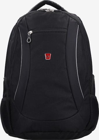 Traveller Backpack in Black: front