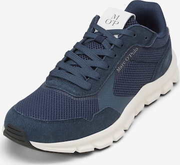 Baskets basses Marc O'Polo en bleu : devant