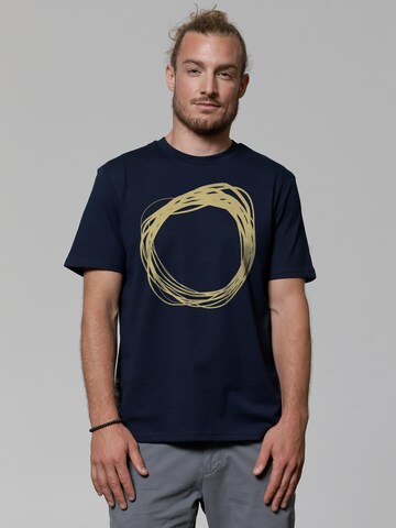 T-Shirt ' Kreis ' Watapparel en bleu : devant