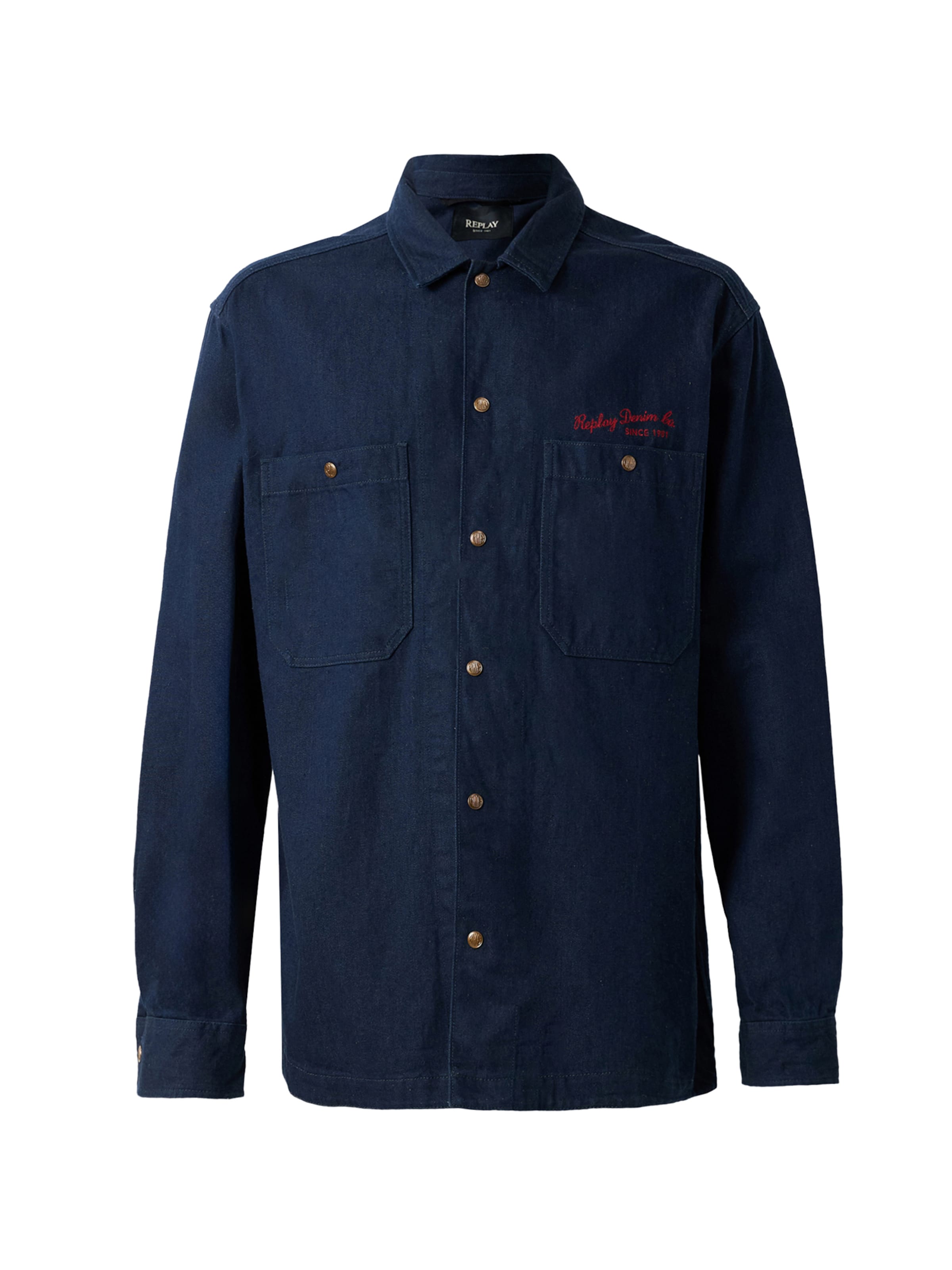 REPLAY Kevad-sügisjope, värv sinine: eest vaates