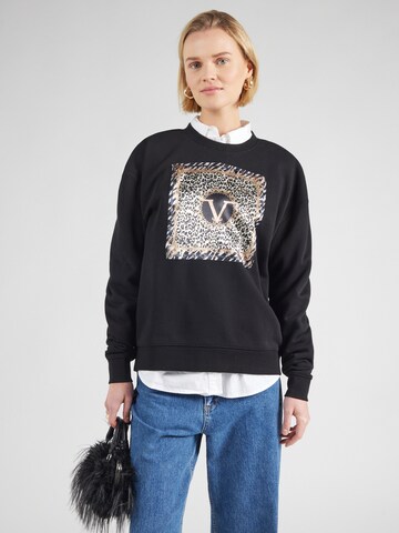 19V69 ITALIA Sweatshirt 'Bonnie Gold' i svart: framsida