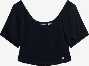 Superdry Blouse in Blauw: voorkant