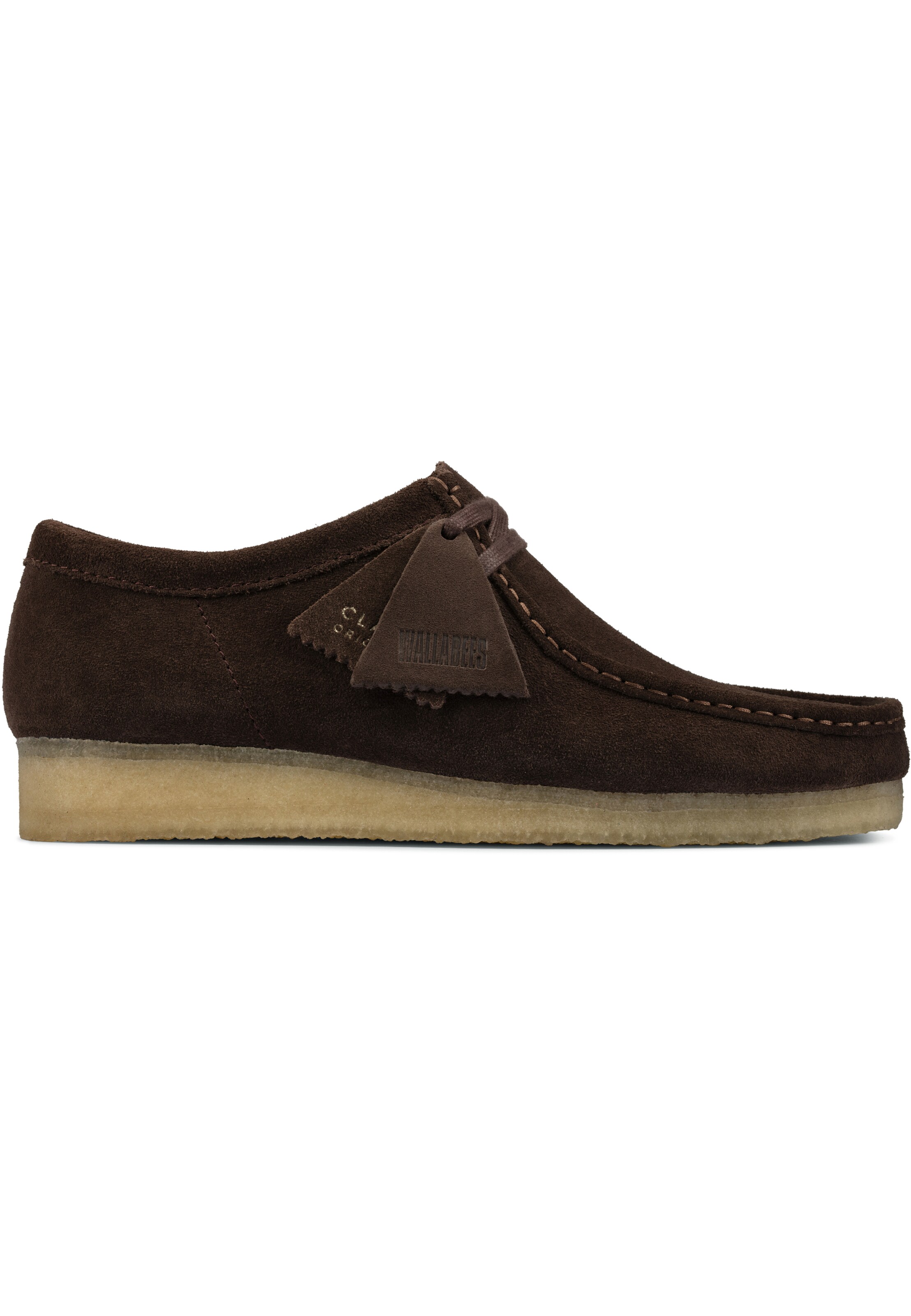 CLARKS Schnürschuhe 'Wallabee' in Braun