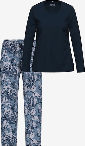 Ammann Pyjama 'Night & Home' in Blau: Vorderseite