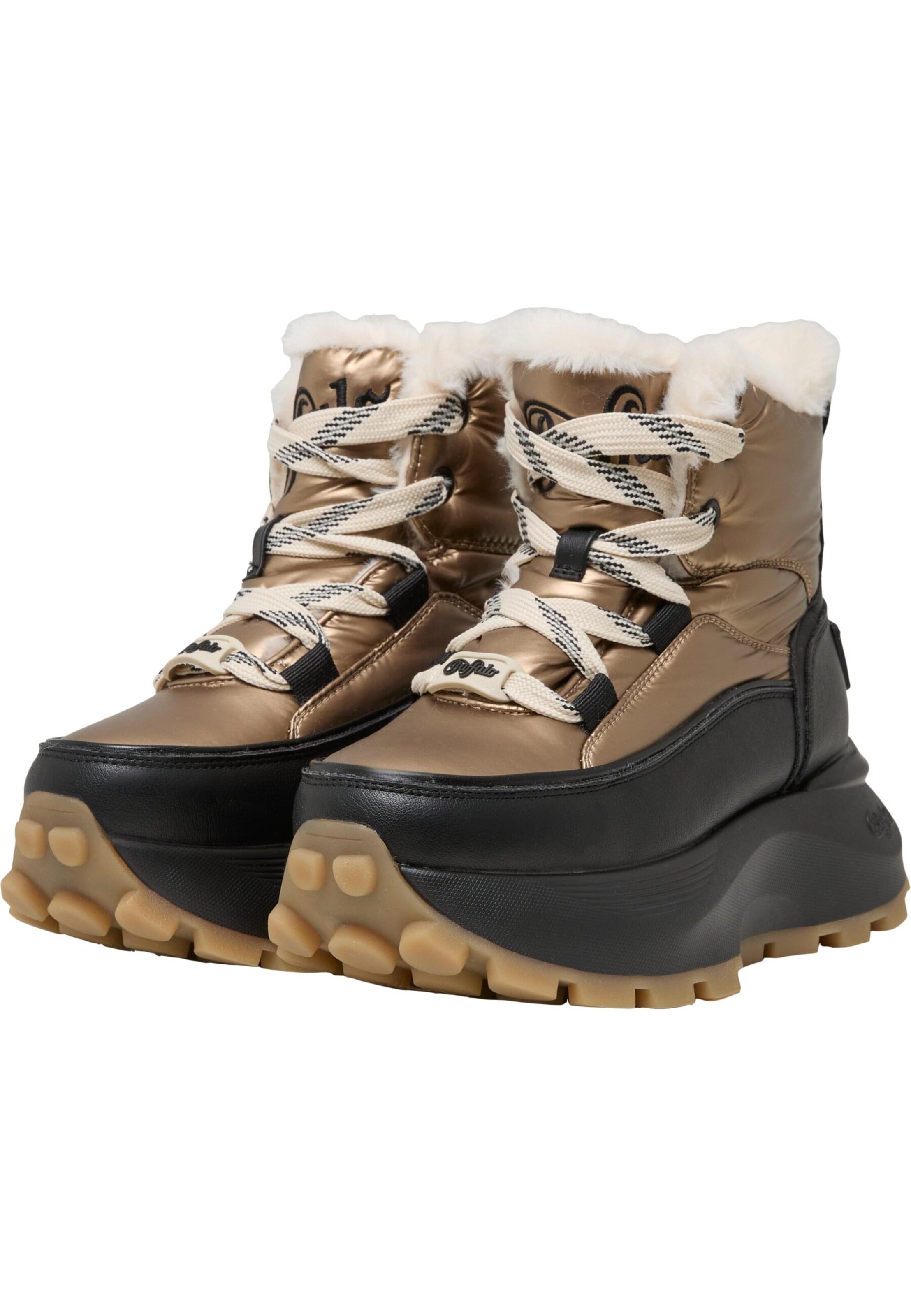 BUFFALO Snow boots 'Manhatten' in Bronze