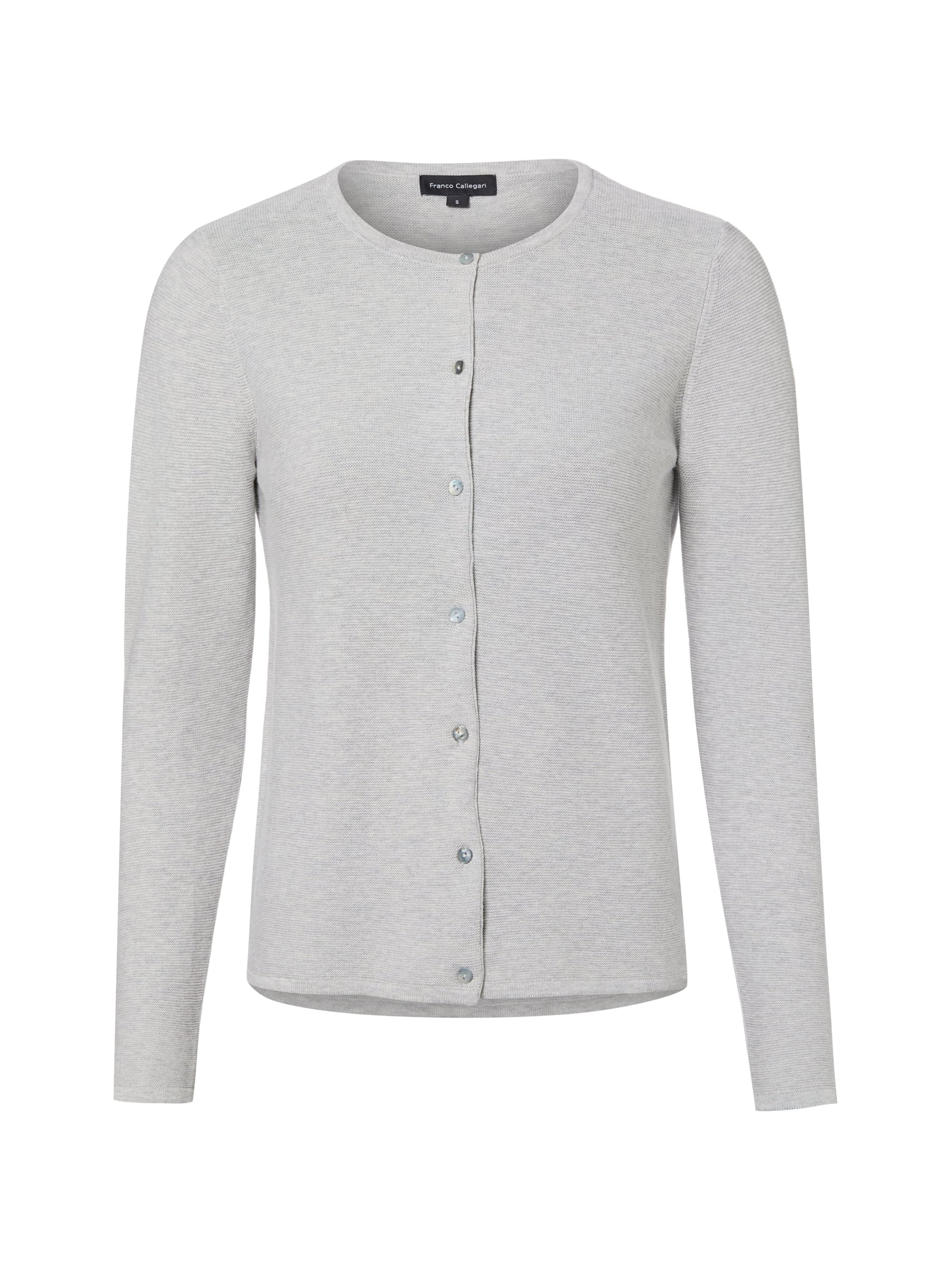 Franco Callegari Strickjacke in Grau: Vorderseite