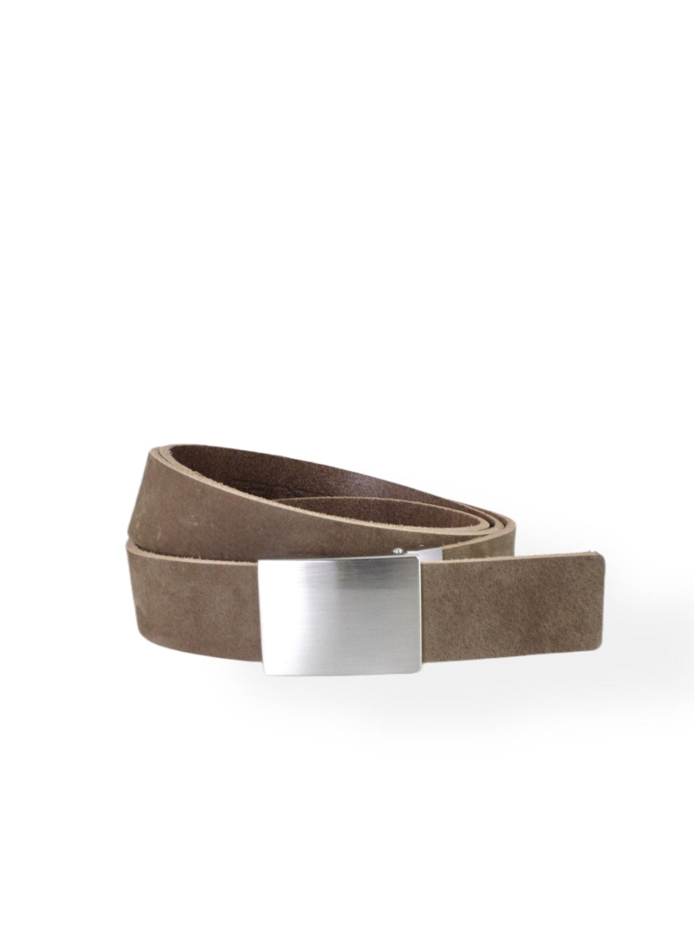carisco Belt 'Nubuk Automatikgürtel' in Grey: front
