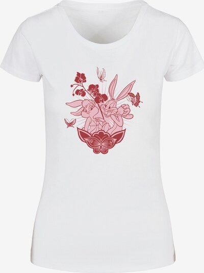 ABSOLUTE CULT Shirt 'Looney Tunes - Bunny' in de kleur Rosa / Bourgogne / Wit, Productweergave
