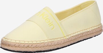 Espadrilles Calvin Klein en jaune : devant