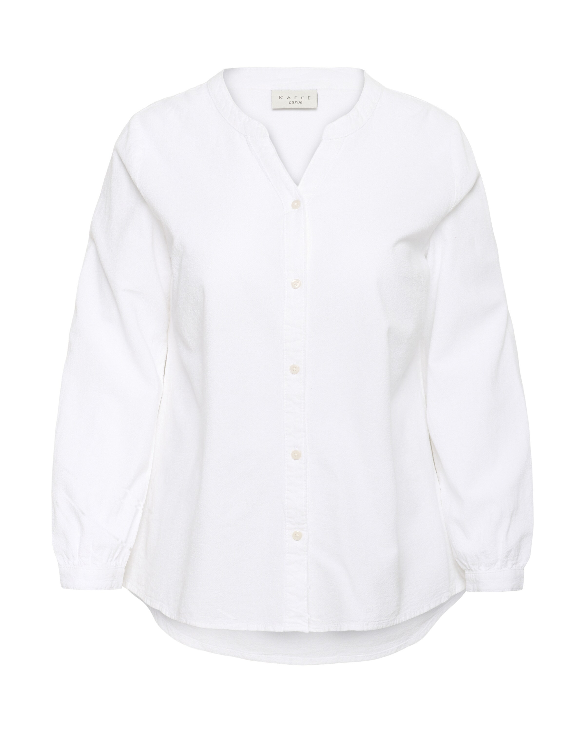 KAFFE CURVE Blouse 'Nana' in White: front