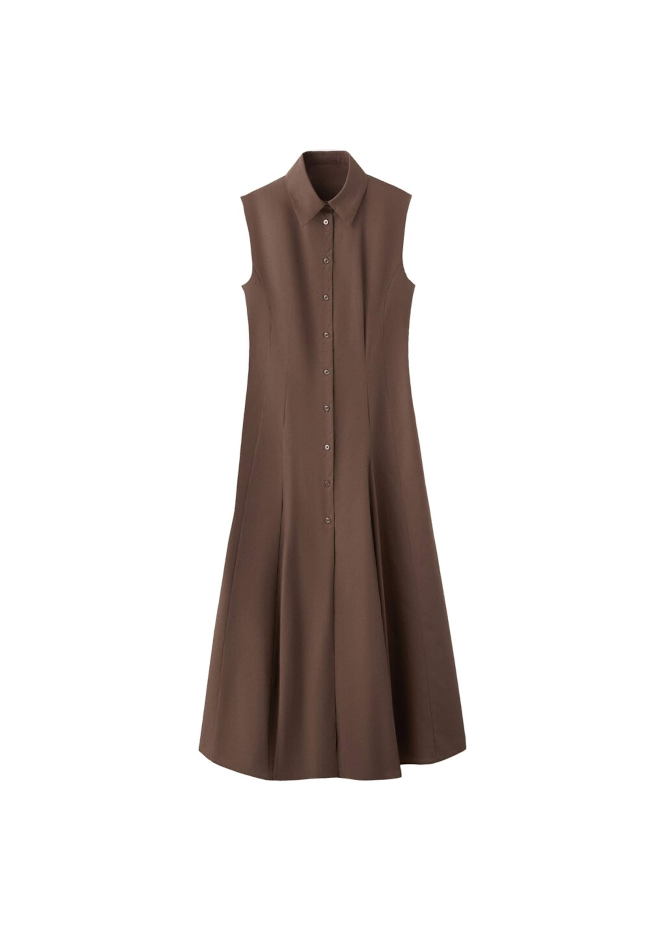 MANGO Dolga srajca 'Lala' | temno rjava barva, Prikaz izdelka