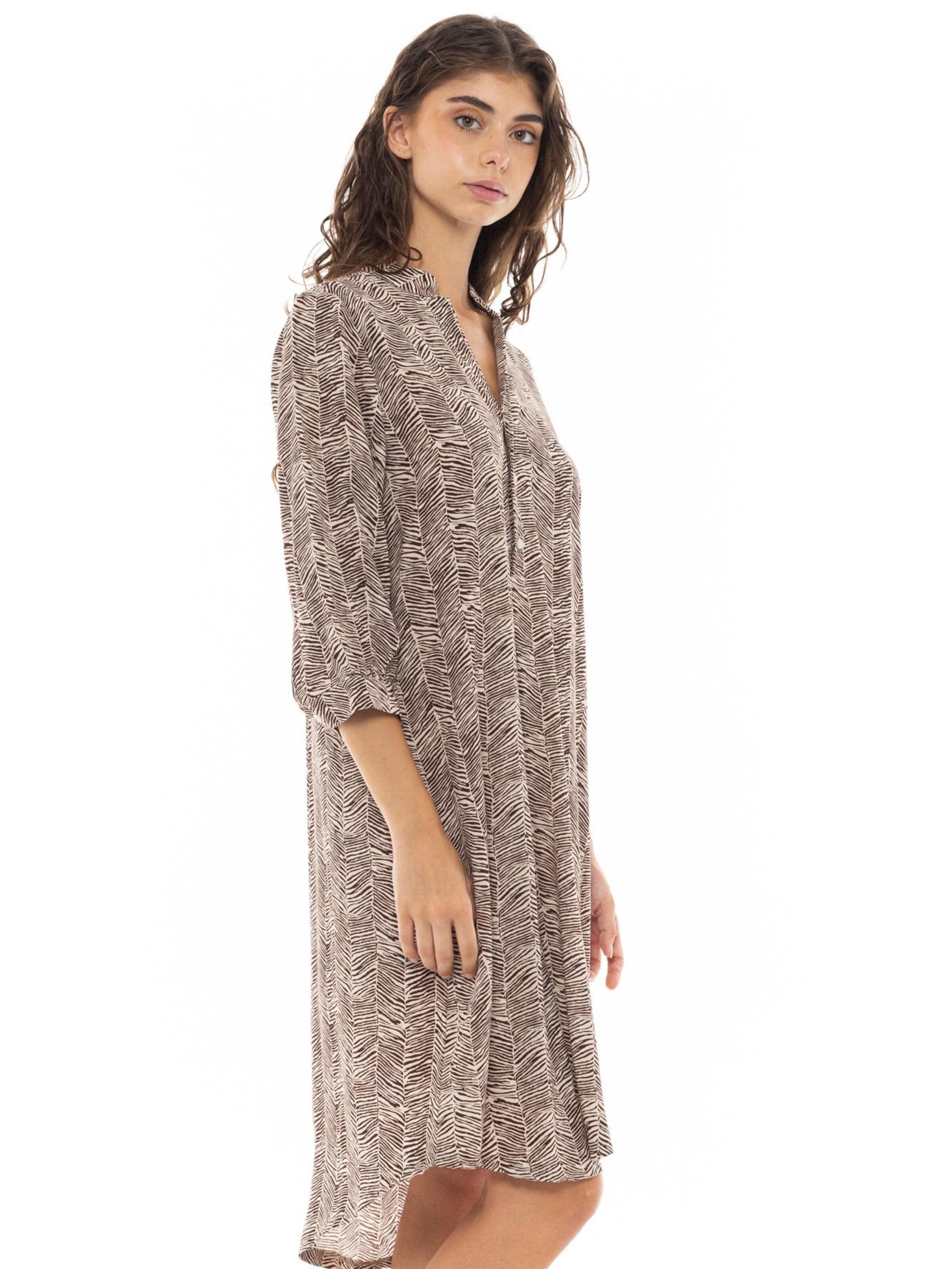 Pink Label Blousejurk 'BEACHWEAR AFRICA OAK' in Bruin